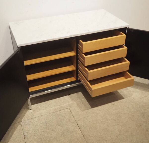 Sideboard Florence Knoll – Knoll International, 1961 – Laque noire & m