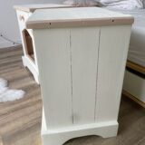 Pair of Vosges pine bedside table