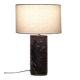 The Remi table lamp in red marble from Soho Home.