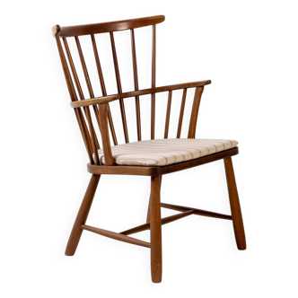 Ove Boldt Windsor Chair Model 1638, Fritz Hansen 1940s