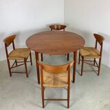 Danish Teak Dining Set by Peter Hvidt & Orla Mølgaard-Nielsen for Søborg Møbelfabrik