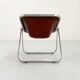 Plona camel leather chair by Giancarlo Piretti for Anonima Castelli, 1970