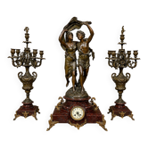 garniture de cheminée en trois pièces