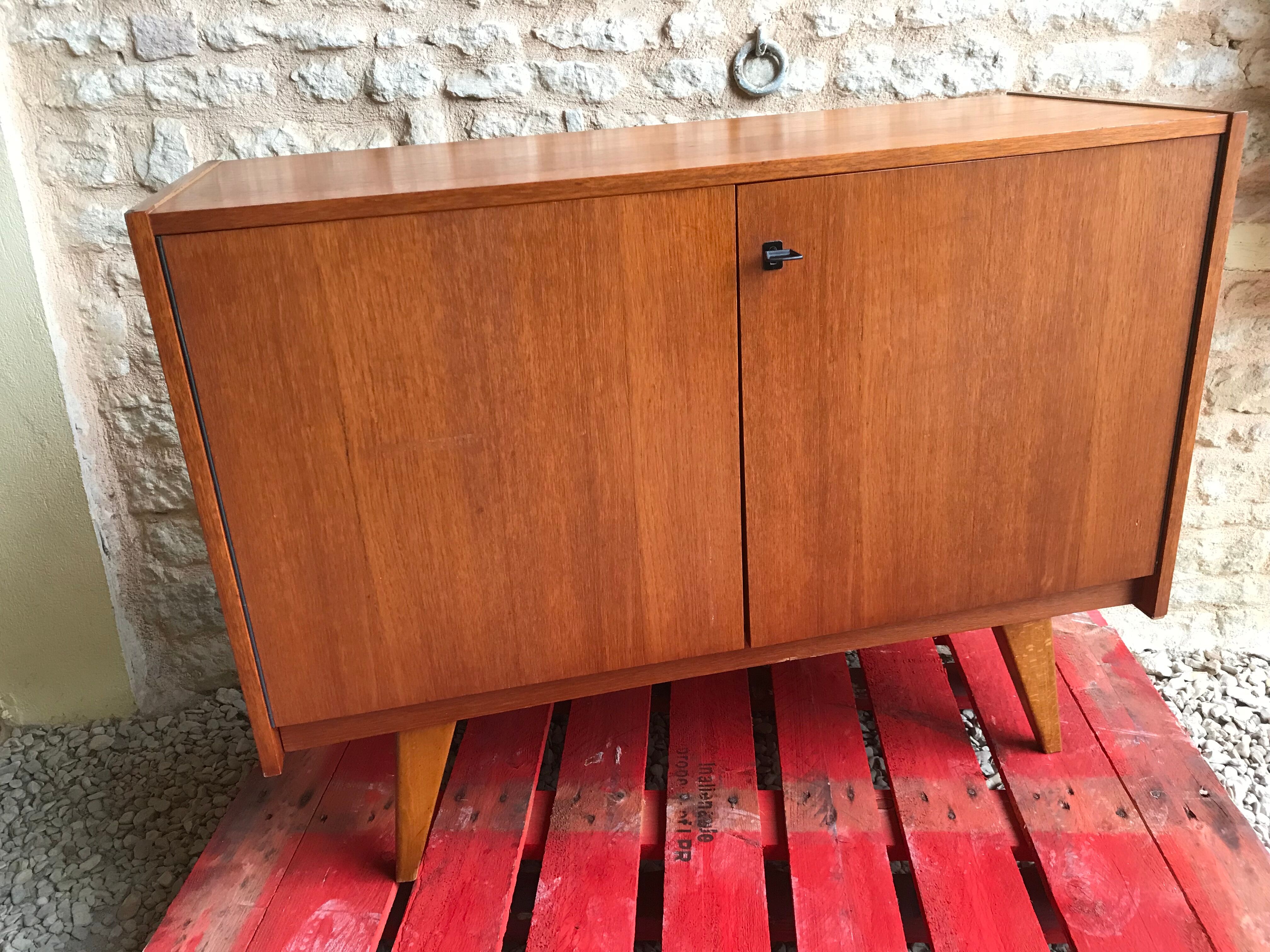 Vintage sideboard feet compass 1960's