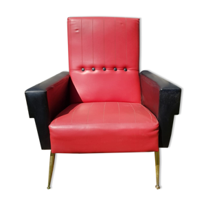 Ancien fauteuil skaï