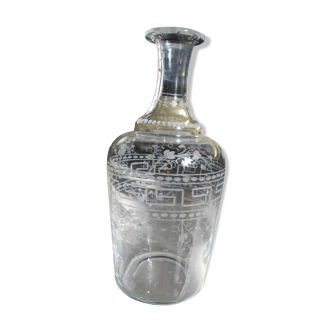 Engraved decanter