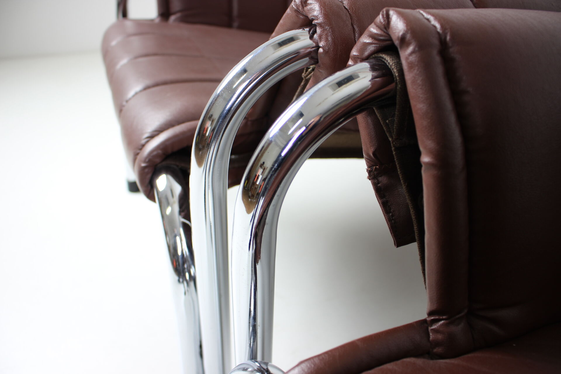 Seven Chrome Armchair Designed by Viliam Chlebo, Czechoslovakia