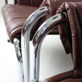 Seven Chrome Armchair Designed by Viliam Chlebo, Czechoslovakia