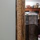Louis Philippe style mirror in elm-veneered wood and gilded stucco height 83cm