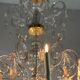 Liège lustre in blown glass and cut crystals, 6 light arms, 18th century
