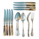 Gabriel Gay cutlery in silver metal with knives