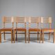 Vintage dining chairs x4 1950s by Pierre Cruège