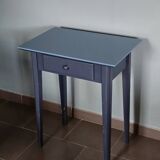 Blue painted side table