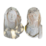 Head of Christ and Mary