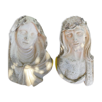 Head of Christ and Mary