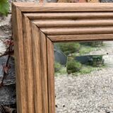 1940 beveled mirror solid raw oak 74x104