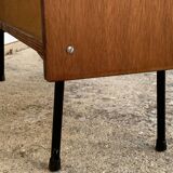 Vintage Alta 1950s glass-fronted bookcase