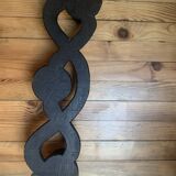 Wooden wall coat rack