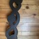 Wooden wall coat rack