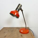 Vintage orange east german table lamp from aka leuchten, 1970s