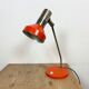 Vintage orange east german table lamp from aka leuchten, 1970s