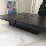Square coffee table in wenge wood