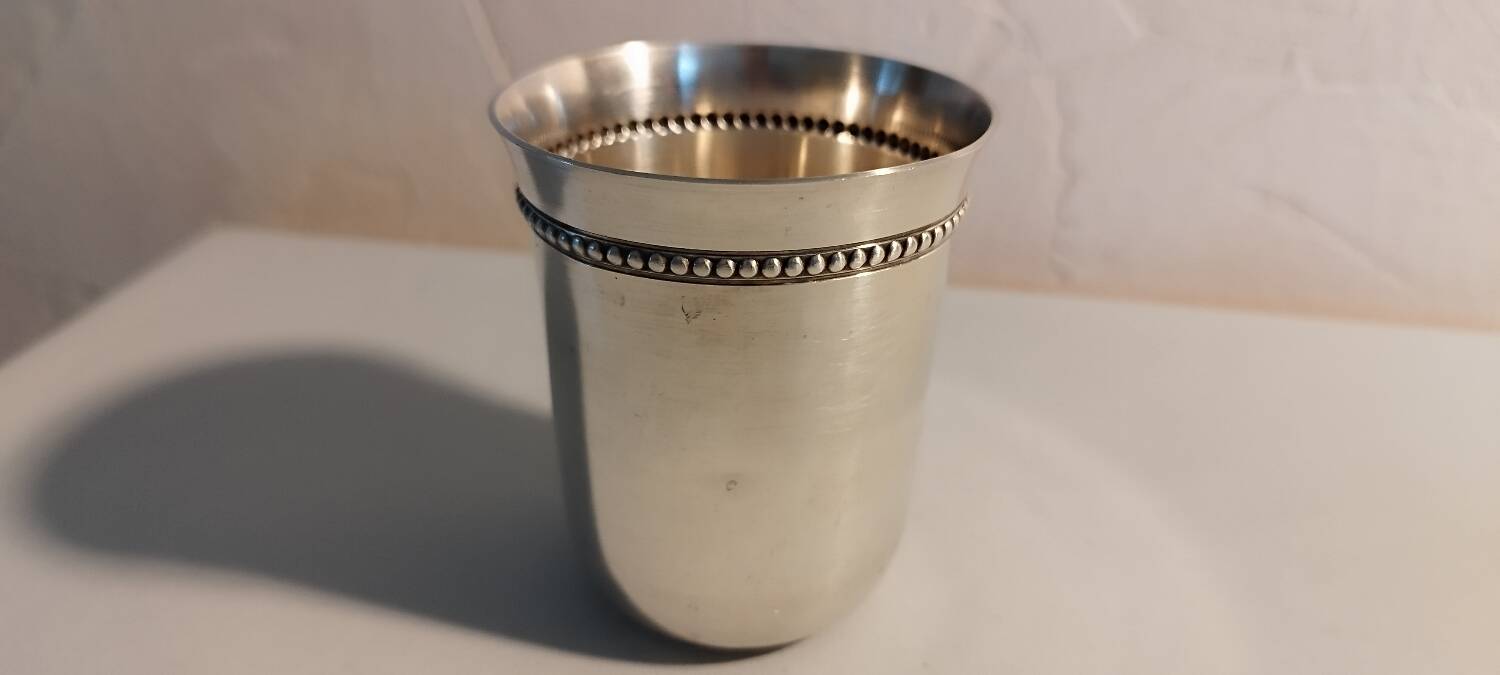 Silver-plated tumbler