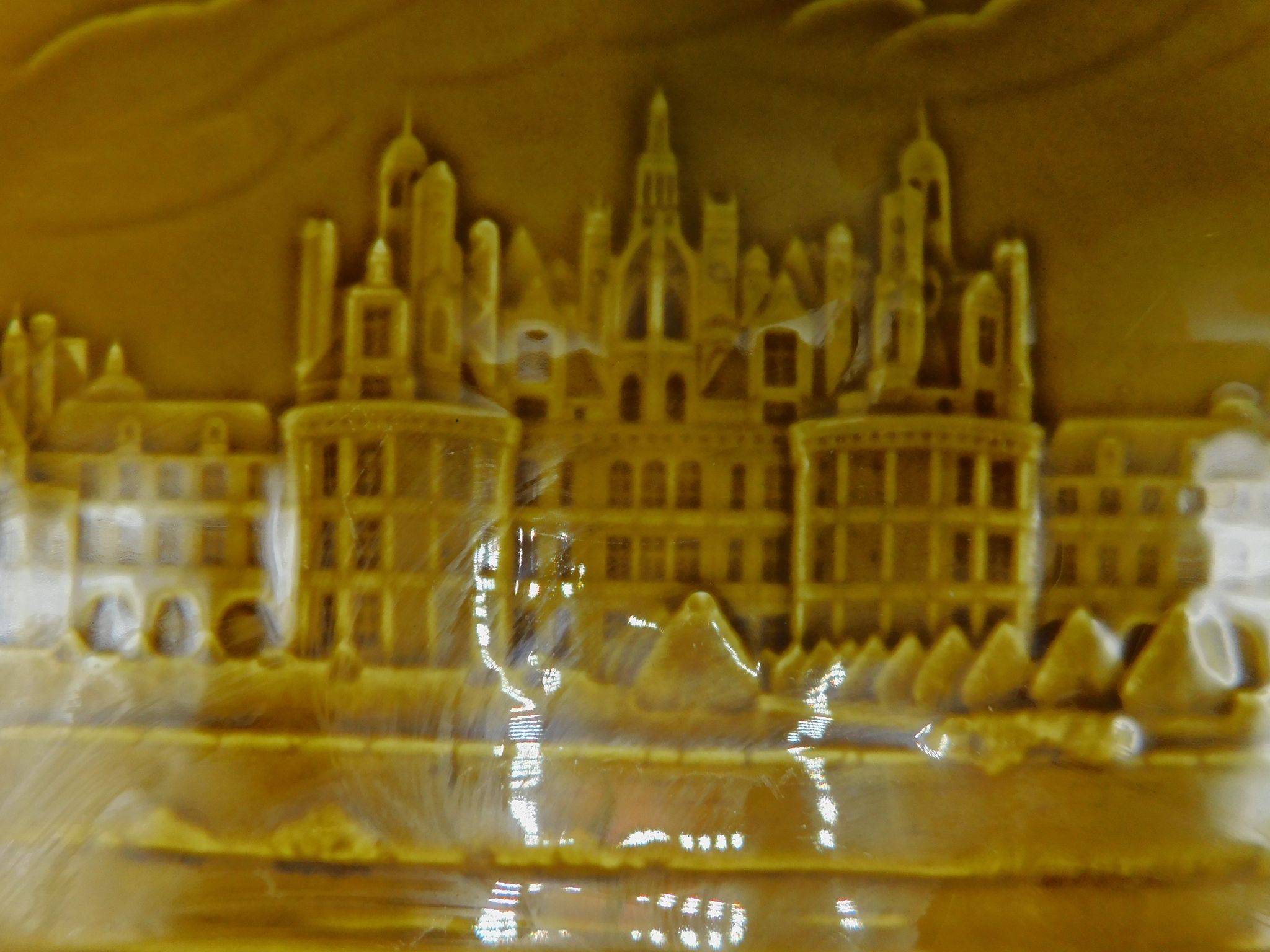 Ceramic pie dish, Gien, Chambord
