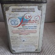 Old metal advertising box cocoa Suchard from the 30s