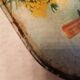Plate meal sheet metal 1960 signed Clément