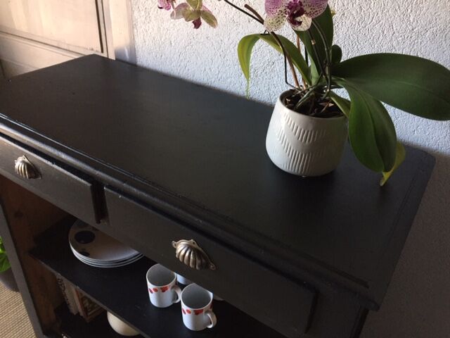 Black vintage Parisian buffet