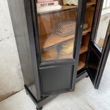 Napoleon 3 walnut window glass cabinet