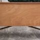Console table in rattan and bamboo, (Attributed to Audoux-Minet)