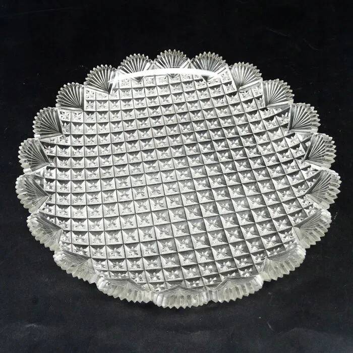 M5o crystal plate art deco vienna cut