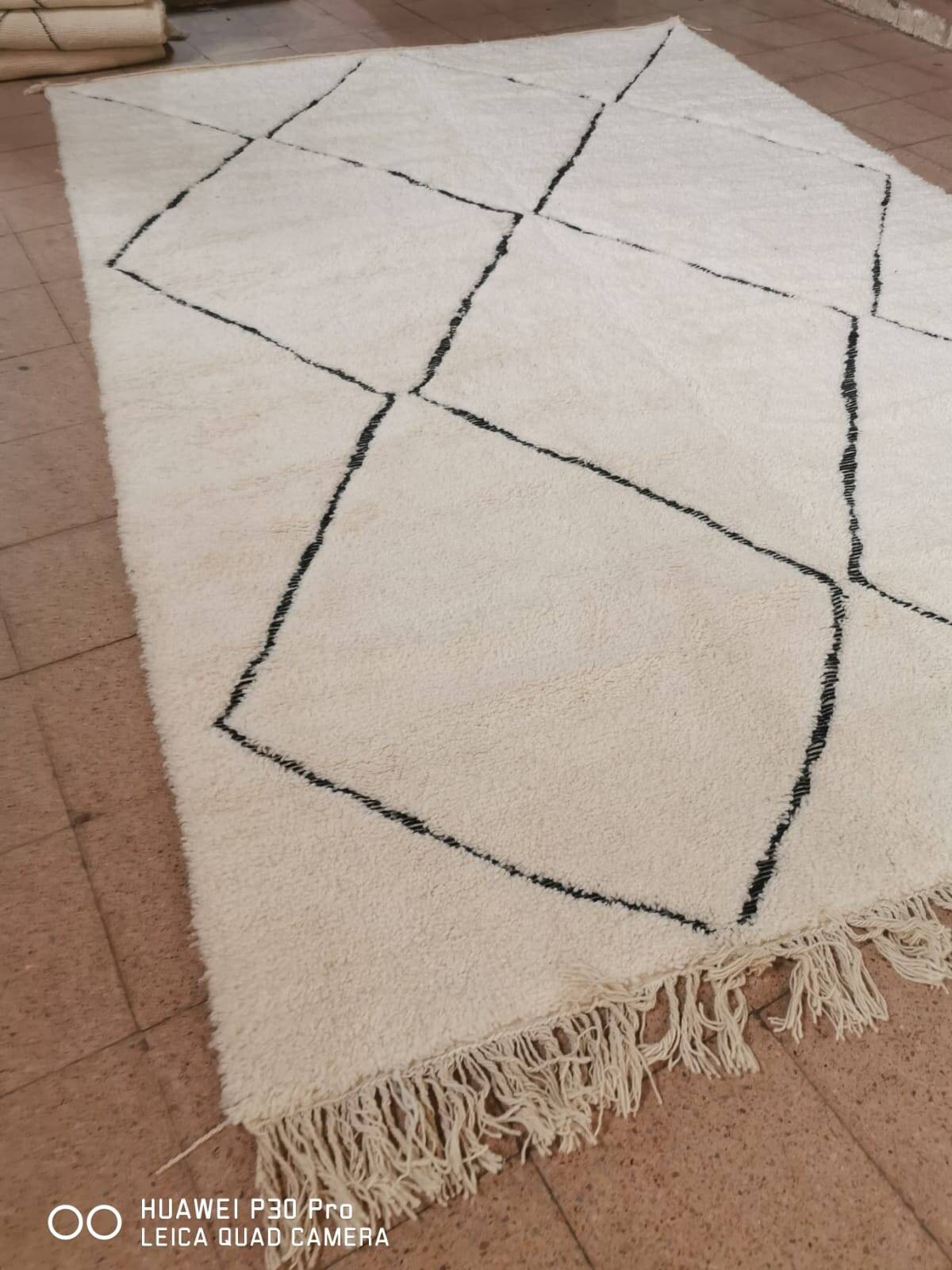 Beni Ouarain Berber Rug "Atlas Diamonds" 3.5*2.5 m