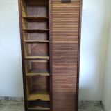 Old double curtain file cabinet
