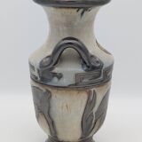 Roger Guérin (Bouffioulx) - Art Deco Vase Salt Glaze - Antelope Decor - 1930