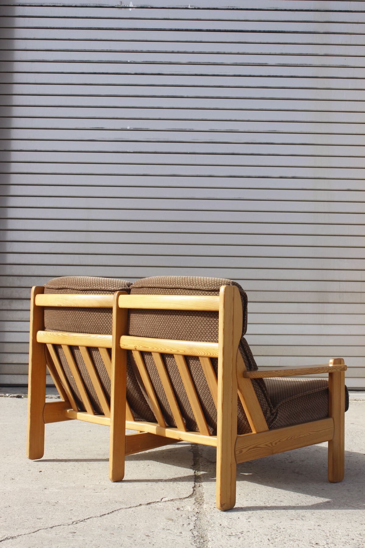 Vintage Scandinavian sofa in solid pine 50s/60s