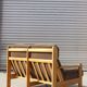 Vintage Scandinavian sofa in solid pine 50s/60s