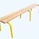 Metal and wood school bench school bench length 160 cm