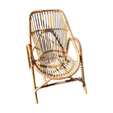 Vintage rattan armchair