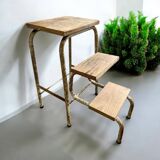 Vintage folding stool / kitchen step / mini ladder