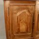19th century walnut corner cupboard with Carrara marble top