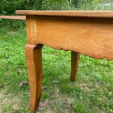 Blonde cherry farmhouse table