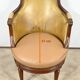 Beech Swivel Office Armchair, Louis XVI style – Late 19th century