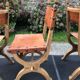 Set of 4 vintage brutalist chairs by Bram Sprij, Netherlands 1960s. in beech.