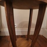 Guéridon, table d’appoint ronde Art Déco en bois