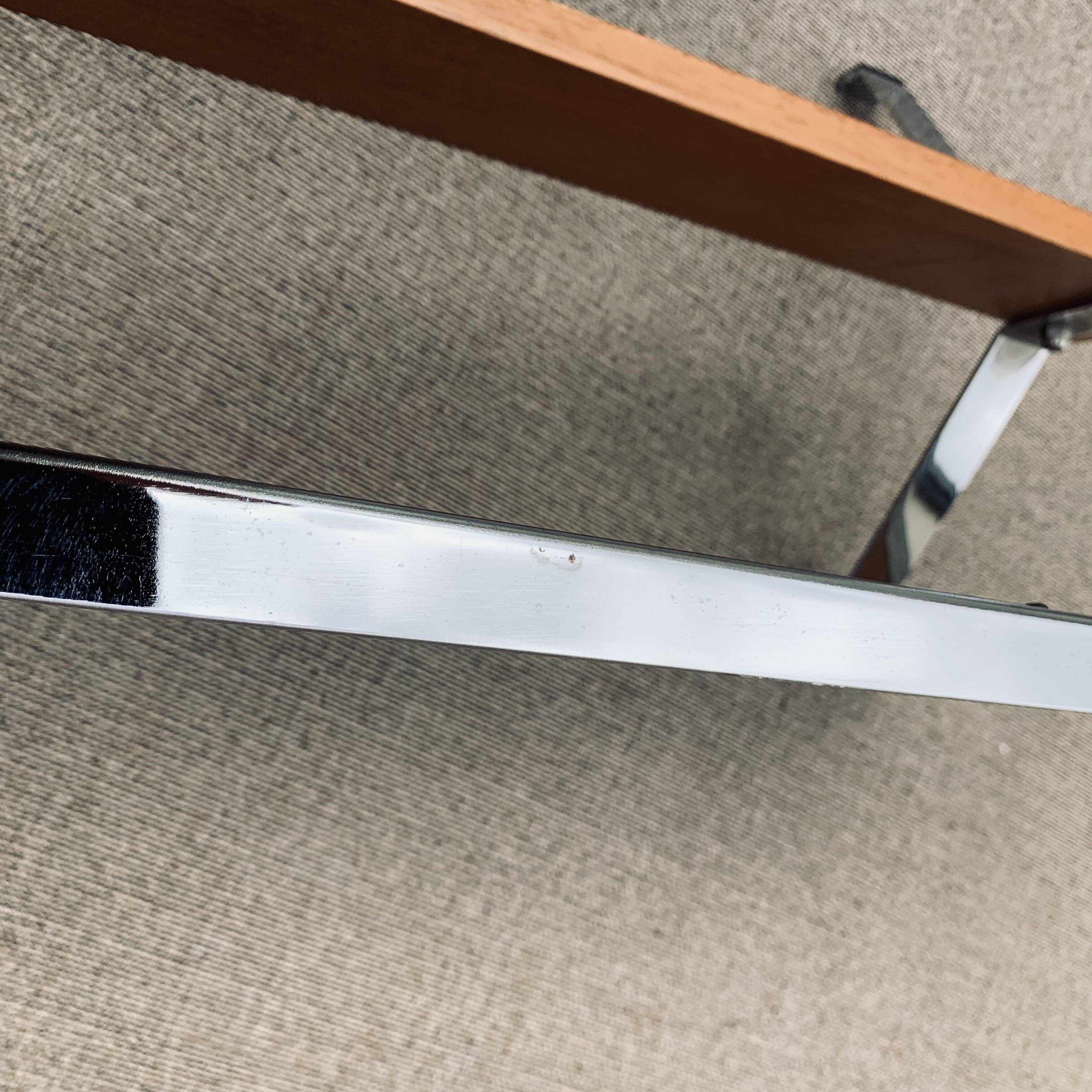 Table basse céramique et acier 1970