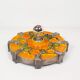 Vintage 1970s ceramic 'Fat Lava' style wall light by Hustadt Leuchten