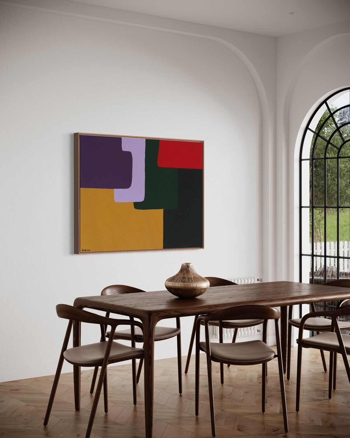 Large colorful painting 130x97 cm